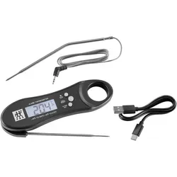 ZWILLING Digitales Grillthermometer BBQ+ - Grillthermometer für präzise Temperaturmessung, ideal für perfekte Grill- und Bratengerichte, Farbe: Schwarz