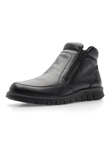 Ara Komfort Stiefel Damen 31363438363439 Schwarz 46 EU - Wanderschuhe mit praktischem Reißverschluss, aus hochwertigem Glattleder und warmem Fleece-Innenfutter für optimalen Komfort und angenehme Fußklima an kalten Tagen.