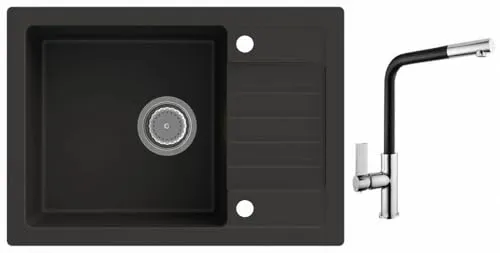 Rein Schwarz LINDBERGH® Granit Spüle