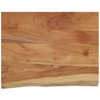 vidaXL Wandregal mit Baumkante – Rechteckiges Schweberegal aus Akazienholz - Schweberegale aus massiven Akazienholz mit rustikaler Naturkante, ideal für Wohnzimmer und Büro zur stilvollen Aufbewahrung von Büchern und Deko.