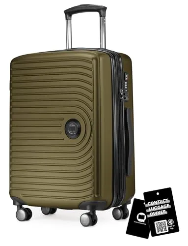 Hauptstadtkoffer Mitte - Handgepäck Trolley mit digitalem Gepäckanhänger - Leichter Handgepäck Trolley mit stabiler Hartschale aus 100% ABS, modernem Design und integriertem digitalen Gepäckanhänger für sichere Erreichbarkeit. Perfekt organisiert mit mehreren Fächern und TSA-Zahlenschloss.