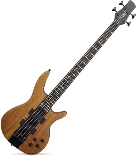 Rocktile Pro LB104-N LowBone E-Bass - 4-Saiter - Gitarren: Rocktile LowBone E-Bass mit durchgehendem Ahornhals und 2 Humbucker Tonabnehmern für kraftvollen Sound und hohe Spielbarkeit.