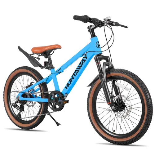 HUNTAWAY Aluminium-Mountainbike 20/24 Zoll mit Shimano 7-Gang