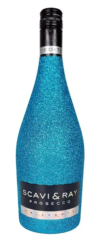 Scavi & Ray Prosecco Frizzante 0,75l (10,5% Vol) Bling Bling Glitzerflasche Bla