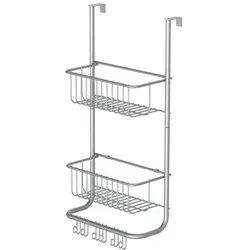 EISL Duschregal ohne Bohren, 2 Etagen Duschablage für Shampoo & Co - Duschkörbe & Duschablagen, platzsparend und ohne Bohren montierbar, ideal für kleine Duschen und schnellen Zugriff auf Pflegeprodukte.