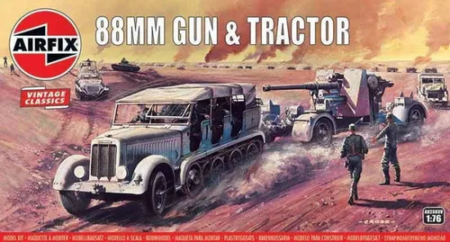 Airfix Vintage Classics - 88mm Gun & Tractor / 1:76 - Airfix