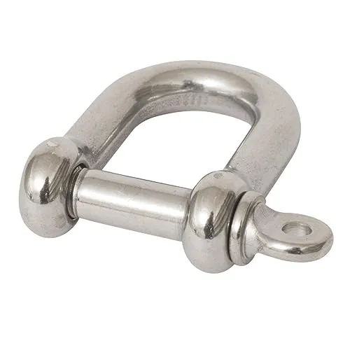 Windhager D-Schäkel, Rundschäkel, Schälel, Zubehör Sonnensegel, Halteöse, Befestigung für Sonnenschutz, Verbindungs-Schäkel, aus Edelstahl