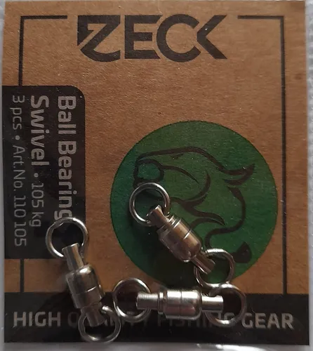 Zeck Ball Bearing Swivel 105kg Kugellagerwirbel Welswirbel Wallerwirbel