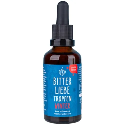 BitterLiebe® Bitterstoffe Tropfen 50ml Limited Winter Edition I winterliche Bittertropfen aus Die Höhle der Löwen I Hildegard von Bingen, Bitterkräuter