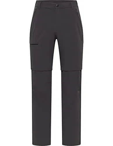 HOT sportswear Herrenhose Banff Hot 56, Graphite - Wanderhose mit teilelastischem Bund und Gürtel, ideal für Outdoor-Aktivitäten dank abnehmbarer Hosenbeine und 4 praktischen Reißverschlusstaschen.