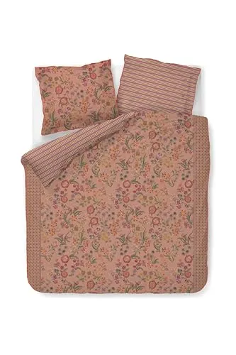Pip Studio Bettbezug-Set Coco Flower Koralle 200x200cm