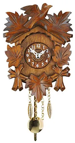 Trenkle Kuckulino Schwarzwalduhr mit Kuckuckruf TU 2015 PQ - Original Schwarzwalduhr mit präzisem Quarzwerk, handgefertigt in Deutschland – ein zeitloses Wohnaccessoire für jedes Zuhause.