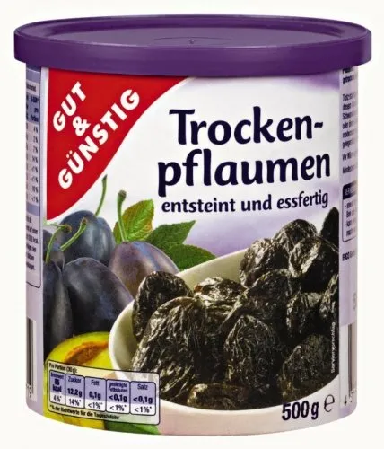 G&G Trockenpflaumen entsteint 500g