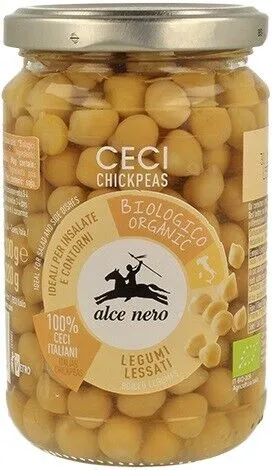 KICHERERBSEN IN BIO-MARIEN 300 g (220 g) - ALCE NERO