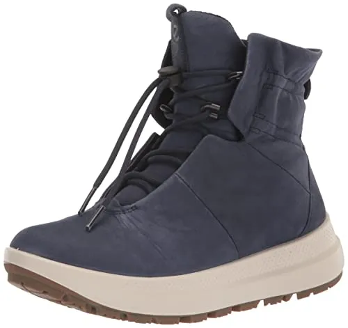 Ecco Damen SOLICE Outdoor Mid/High-Cut Boot, Night Sky, 38 EU - Wanderschuhe mit YAK-Leder und GORE-TEX-Technologie für Atmungsaktivität und Wasserdichtigkeit. Leicht und isoliert für warme Füße, ideal für Schnee und Eis.