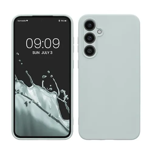 kwmobile Handyhülle für Samsung Galaxy S23 FE Hülle - TPU Case - Kabelloses Laden - Schutzhülle Cover in Cool Mint