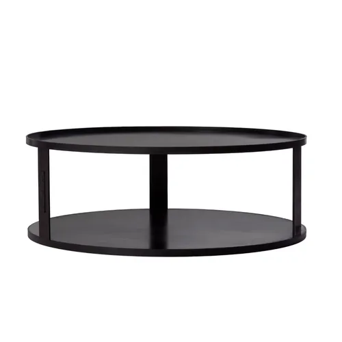 Feuerschale Untersetzer mit Holzfach Ø 62 cm - Moderne Feuerschale Untersetzer, wetterfest und ideal für Innen- & Außenbereich. Mit praktischem Holzfach für Brennstoff. Durchmesser 62 cm, glänzendes Finish.