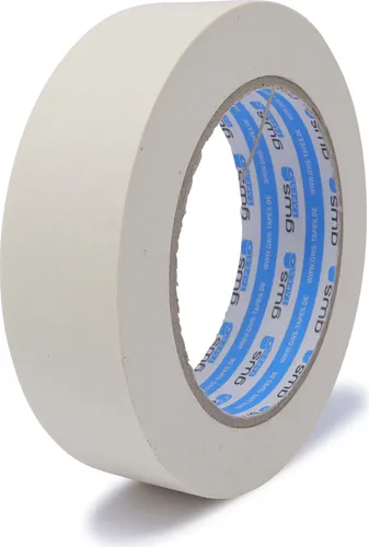 gws Maler-Kreppband, Für feine und saubere Farbkanten, 50 m x 30 mm, naturweiß