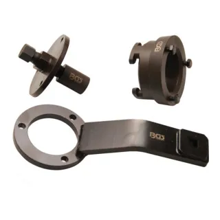 BGS 8745 Kurbelwellen-Gegenhalter für BMW M52TU/M54/M56 - Nockenwellenwerkzeug für sichere und beschädigungsfreie Demontage/Montage der Kurbelwellen-Riemenscheibe, geeignet für 12,5 mm Ratsche.