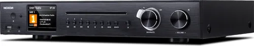 Noxon A 571 CD schwarz - Vielseitiges Internetradio mit DAB+, Bluetooth & CD-Player - Radios: Genießen Sie über 40.000 Internetradiosender, DAB+ und CDs in einem eleganten Design mit TFT-Farbdisplay und einfacher App-Steuerung.