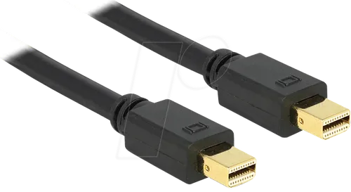 DELOCK 83472 - DisplayPort Kabel, mini DisplayPort 1.2 Stecker, 0,5 m, schwarz