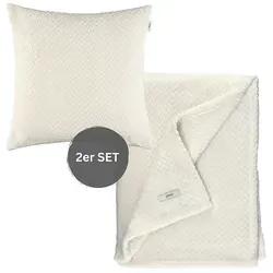 Esprit Premium Wohndecken-Set in beige von Esprit