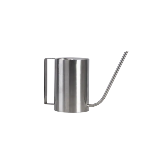 Gießkanne aus Edelstahl, silber, 27 x 11 x 19 cm - Hochwertige Gießkanne aus Edelstahl, langlebig und rostfrei, ideal für präzise Bewässerung im Garten.