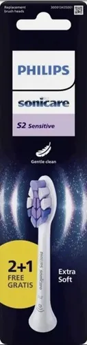 Produktbild PHILIPS Sonicare S2 Sensitive Gentle Clean HX6053/87 Aufsteckbürsten – 3 Stück