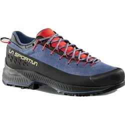 La Sportiva TX4 Evo GTX Damen Moonlight/Cherry Tomato 39.5 - Komfortabler Zustiegsschuh - Wanderschuhe mit GORE-TEX für Wasserdichtigkeit und Atmungsaktivität, ideal für technische Zustiege. Neu besohlbar für verlängerte Lebensdauer und optimalen Komfort.