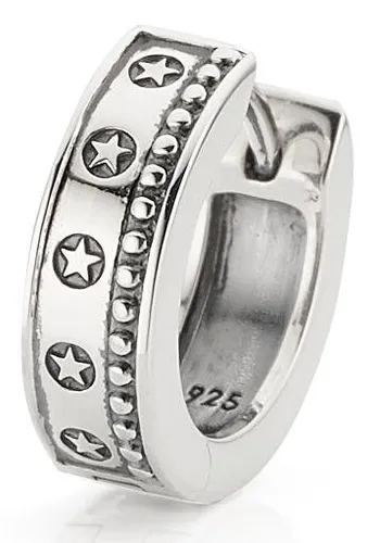 Bruno Banani Single-Creole Ohrschmuck aus Silber 925 - Modische Creole für Männer, die mit einem praktischen Klappverschluss überzeugt. Ideal als Geschenk für besondere Anlässe und perfekt, um Ihren persönlichen Stil zu unterstreichen.