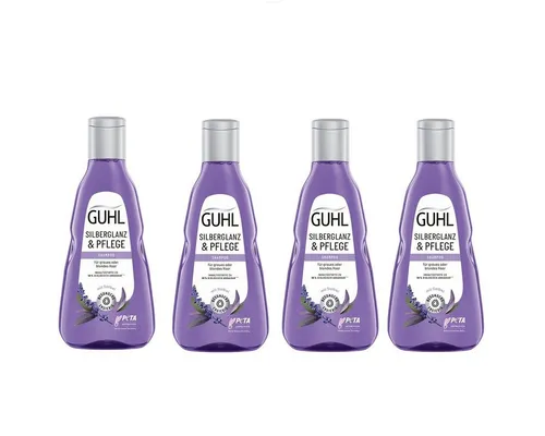 Produktbild Guhl Silberglanz und Pflege Shampoo mit Salbei 250ml 4er Pack