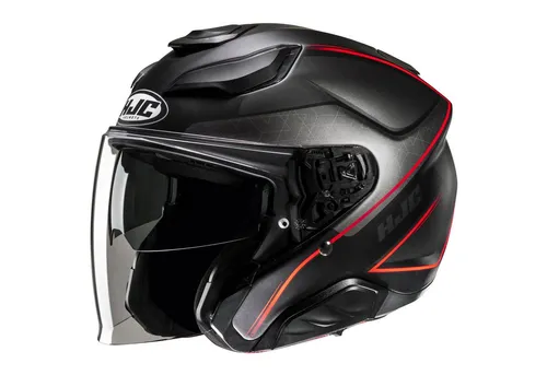 HJC F31 LUDI MC1SF XL Motorradhelm - Leichter Motorradhelm aus fortschrittlichem Verbundglas mit herausragendem Komfort und innovativem Belüftungssystem für optimale Luftzirkulation.