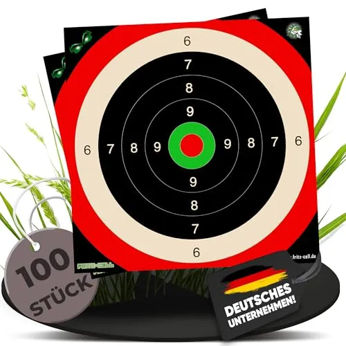 Zielscheiben Kleinkaliberscheiben 26x26 Luftgewehr Luftpistole Kleinkaliber Airgun 100