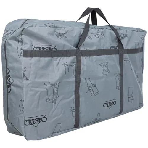 Crespo Campinghocker Universal Camping Klapp Stuhl - Hocker mit praktischer Aufbewahrungstasche aus robustem 600D Polyester, ideal für Camping und Freizeitaktivitäten.
