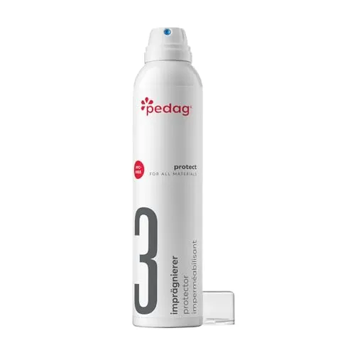 pedag Imprägnierer – Imprägnierspray 250ml | ideal für Sneaker & Schuhe aller Art | schützt Leder, Synthetik , Textilien vor Nässe, Schmutz & Flecken | vielseitig einsetzbar & PFC-frei