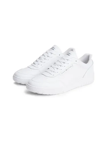 Tommy Hilfiger Herren Th Basketball Core Leather Fm0fm05927 niedrig, Weiß, 42 EU - Stylische Tommy Hilfiger Sneakers für Herren, ideal für Freizeit und Sport. Hochwertiges Leder sorgt für einen eleganten Look und hohen Tragekomfort.