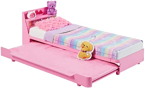 BARBIE Schlafenszeit-Spielset mit Bett und Welpe - Kinderspielzeug: Enthält Bett, Matratze, Kissen und Decke für traumhafte Spielstunden mit Barbie und ihrem Welpen.
