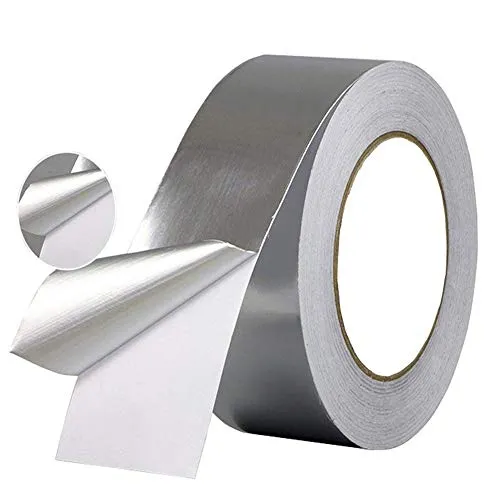 Selbstklebend Klebeband Aluminiumband Hitzebeständig Hitzeschutzband, Wasserdicht Alu-Klebeband Aluminium Klebeband Aluminiumklebebänder Aluband zum Abdichten oder Dämmen 30 mm * 30 m (1Rolle,Silber)