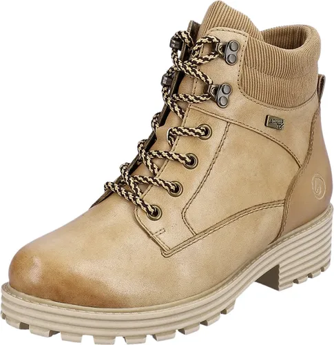 Remonte Schnürboots Damen 313638 - Braune Stiefeletten für vielseitige Outfits - Wanderschuhe aus Leder mit warmem Wollfutter und robuster Sohle, ideal für Komfort und Style bei jedem Wetter.