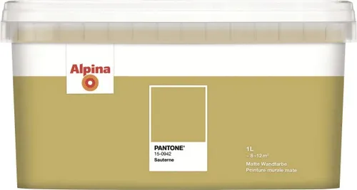Alpina Wandfarbe Pantone matt sauterne 1 L  Innen