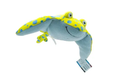 Knitty Friends Plüschtiere, Kuscheltiere aus recycelten Materialien, Grau, Ozean-Kollektion, 30cm (Rochbert der Stachelrochen)