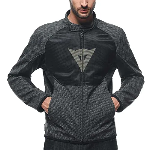 Dainese Ignite Air Tex Jacke 50 für Männer - Ergonomische Motorradjacke aus atmungsaktivem Mesh-Gewebe, ideal für warme Klimazonen. Ausgestattet mit Pro-Armor-Protektoren und anpassbaren Passformen für optimalen Schutz und Komfort.