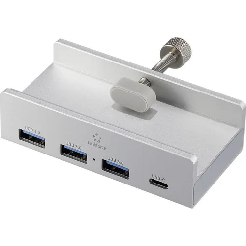 Renkforce RF-6690354 USB-Hub 3+1 Port USB-A, USB-C® USB 3.1 Gen1 5 GBit/s mit