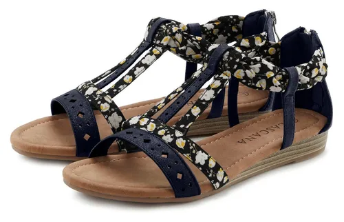 LASCANA Sandale schwarz Größe 40 - Wanderschuhe im Festival-Look, VEGAN von LASCANA. Robustes Obermaterial aus Kunstleder und Textil sorgt für hohen Tragekomfort.