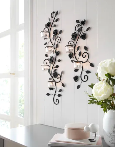 Kerzenständer Schwarz von Home Affaire