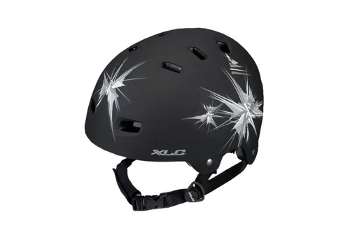XLC Urban Helm BH-C22, Schwarz, 53-59 cm - Fahrradhelm mit robuster Hartschale und 12 Luftkanälen für optimale Belüftung. Verstellbare Y-Gurtbänder und ein praktisches Drehrad sorgen für perfekten Sitz und höchsten Komfort.