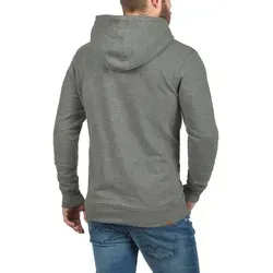 Blend Kapuzenpullover BHHulker Stilvolle Kapuzensweatjacke mit weicher Fleece-Innenseite grau S (46/48)