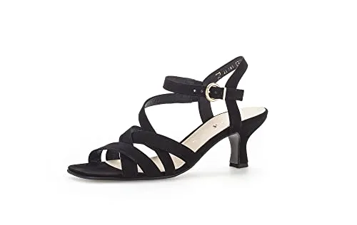 Gabor Sandalen Veloursleder - Elegante Damen Sandaletten - Wanderschuhe mit hochwertigem Veloursleder, bequemer Fußbettung und schickem Trichterabsatz - ideal für besondere Anlässe und ein elegantes Auftreten.