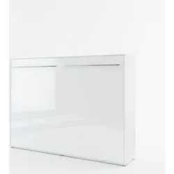 Lenart Schrankbett Wandbett Concept Pro Cp04 140x200 Horizontal Weiß Glanz