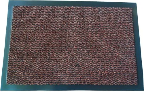 MERTEX Zeitlose Schmutzfangmatte Türmatte Sauberlauf Schmutzmatte Fußabstreifer für Flur Eingangsbereich Haustür innen und außen (Terra-schwarz meliert 60 x 90 cm)